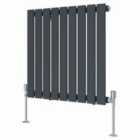 Heizmann 600X612Mm Single Flat Panel Designer Radiator Anthracite