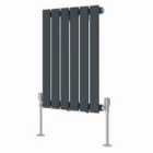 Heizmann 600X408Mm Single Flat Panel Designer Radiator Anthracite