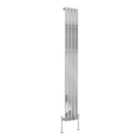 Heizmann 1800X272Mm Single Flat Panel Designer Radiator Chrome