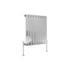 Heizmann 600X612Mm Single Flat Panel Designer Radiator Chrome