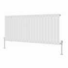 Heizmann 600X1428Mm Single Flat Panel Designer Radiator White