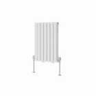 Heizmann 600X413Mm Double Oval Column Designer Radiator White