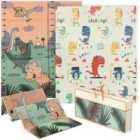 AIYAPLAY Baby Play Mat, Double Sided Crawling Mat, Dinosaur Theme