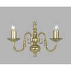 Impex Russell Annecy Wall Light In Polished Brass 2lt