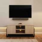 GFW Taite 2 Door Tv Unit Oak