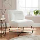 GFW Willow Teddy Accent Chair Cream