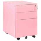 Beliani Storage Unit CAMI Metal Pink