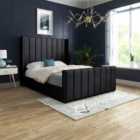 Ds Living Oxford Bed - Double - 4Ft6 - Black