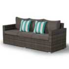 Giardino Sydney Rattan 3 Seater Sofa - Grey
