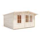 Dunster House Log Cabin, 45Mm Wall Thickness, W4M X D4M / W13' X D13', Severn