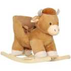 AIYAPLAY Baby Rocking Horse with Song, Safety Belt, Wood Base for 1-3 Years