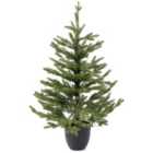 Robert Dyas 3Ft Pre-Lit Warm White Potted Christmas Tree