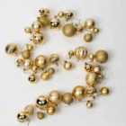 Robert Dyas Battery Operated 45Cm Prelit Gold Bauble Garland