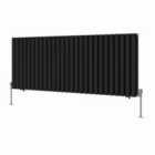 Heizmann 600X1593Mm Double Oval Column Designer Radiator Black