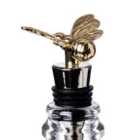 Selbrae House Bee Bottle Stopper - Gold/Silver