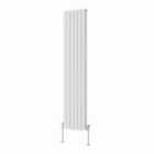 Heizmann 1600X354Mm Double Oval Column Designer Radiator White