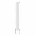 Heizmann 1600X236Mm Single Oval Column Designer Radiator White