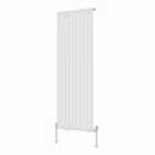 Heizmann 1600X590Mm Single Oval Column Designer Radiator White