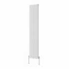 Heizmann 1800X354Mm Double Oval Column Designer Radiator White