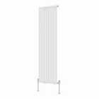 Heizmann 1600X472Mm Single Oval Column Designer Radiator White