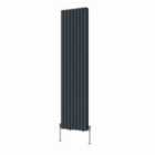 Heizmann 1800X472Mm Double Oval Column Designer Radiator Anthracite