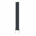 Heizmann 1800X236Mm Double Oval Column Designer Radiator Anthracite