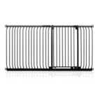 Safetots Extra Tall Elite Safety Gate, 198Cm - 207Cm, Matt Black, Extra Tall 96.8Cm In Height, Pressure Fit Stair Gate