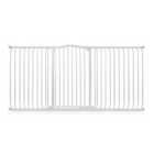 Safetots Extra Tall Curved Top Safety Gate, 188Cm - 197Cm, Matt White, Extra Tall 100Cm In Height, Pressure Fit Stair Gate