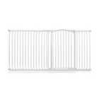 Safetots Extra Tall Curved Top Safety Gate, 198Cm - 207Cm, Matt White, Extra Tall 100Cm In Height, Pressure Fit Stair Gate