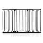 Safetots Extra Tall Elite Safety Gate, 188Cm - 197Cm, Matt Black, Extra Tall 96.8Cm In Height, Pressure Fit Stair Gate