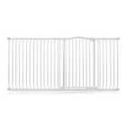 Safetots Extra Tall Curved Top Safety Gate, 207Cm - 216Cm, Matt White, Extra Tall 100Cm In Height, Pressure Fit Stair Gate