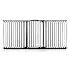 Safetots Extra Tall Curved Top Safety Gate, 197Cm - 206Cm, Matt Black, Extra Tall 100Cm In Height, Pressure Fit Stair Gate