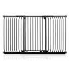 Safetots Extra Tall Elite Safety Gate, 197Cm - 206Cm, Matt Black, Extra Tall 96.8Cm In Height, Pressure Fit Stair Gate