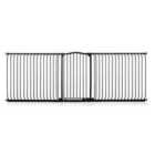 Safetots Extra Tall Curved Top Safety Gate, 271Cm - 280Cm, Matt Black, Extra Tall 100Cm In Height, Pressure Fit Stair Gate