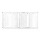 Safetots Extra Tall Curved Top Safety Gate, 216Cm - 225Cm, Matt White, Extra Tall 100Cm In Height, Pressure Fit Stair Gate
