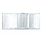 Safetots Extra Tall Curved Top Safety Gate, 225Cm - 234Cm, Matt Grey, Extra Tall 100Cm In Height, Pressure Fit Stair Gate