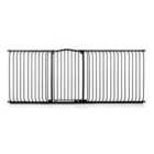 Safetots Extra Tall Curved Top Safety Gate, 234Cm - 243Cm, Matt Black, Extra Tall 100Cm In Height, Pressure Fit Stair Gate