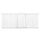 Safetots Extra Tall Curved Top Safety Gate, 234Cm - 243Cm, Matt White, Extra Tall 100Cm In Height, Pressure Fit Stair Gate