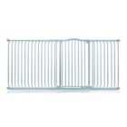 Safetots Extra Tall Curved Top Safety Gate, 216Cm - 225Cm, Matt Grey, Extra Tall 100Cm In Height, Pressure Fit Stair Gate