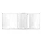 Safetots Extra Tall Curved Top Safety Gate, 225Cm - 234Cm, Matt White, Extra Tall 100Cm In Height, Pressure Fit Stair Gate