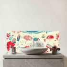 A Day At The Beach Glass Bathroom Splashback