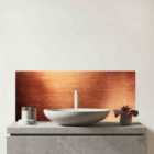 Copper Plate Textures Glass Bathroom Splashback