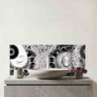 Abstract Moon And Sun Glass Bathroom Splashback