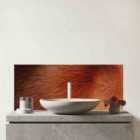 Red Panda Fur Print Glass Bathroom Splashback