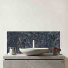 Luxury Slate Grey Quartz Effect Glass Bathroom Splashback