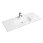 Limoge® 4010 Ceramic 121Cm Thin-edge Inset Basin With Oval Bowl