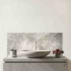 Polar Bear Fur Print Glass Bathroom Splashback