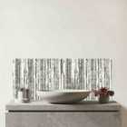 Washed Out Canvas Pattern Glass Bathroom Splashback