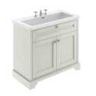 Hudson Reed Old London 1000Mm 2-door Unit & Contemporary Fireclay Basin 3Th - Timeless Sand