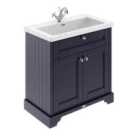Hudson Reed Old London 800Mm 2-door Unit & Contemporary Fireclay Basin 1Th - Twilight Blue
